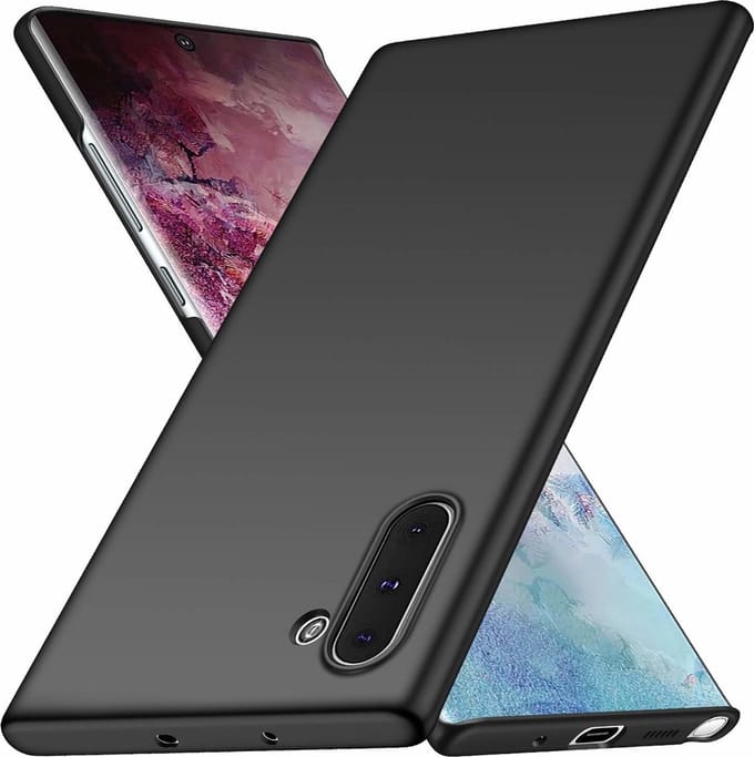 Ntech flexibel TPU Hoesje Geschikt Voor Samsung Galaxy Note 10 - Zwart