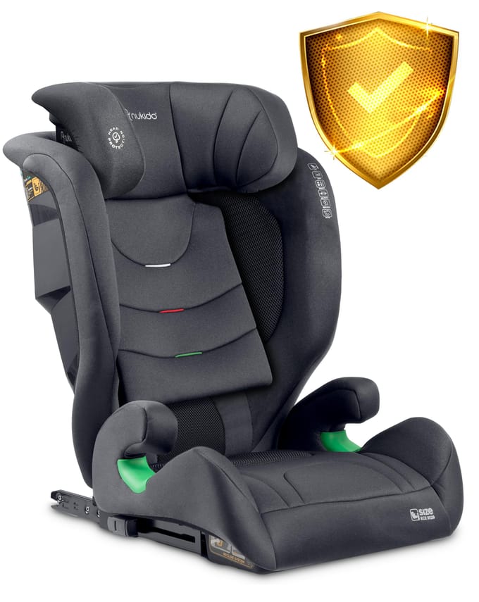 Nukido Louis Soft autostoel grijs 15-36 kg ISOFIX