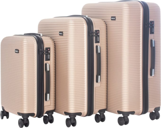 AttitudeZ Aeroline Reiskoffer Set Champagne