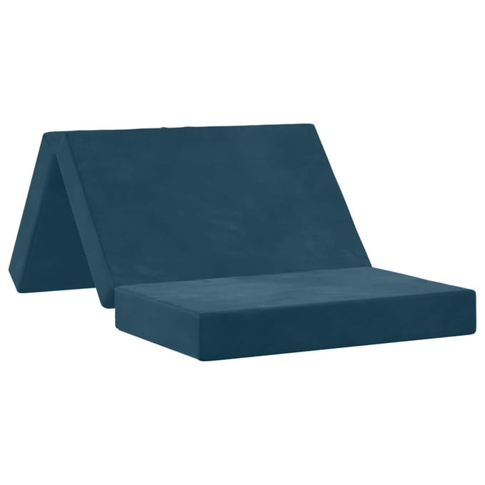 vidaXL - Vouwbare - Sofa - Bed - 100 - x - 67 - x - 45 - cm - Blauw
