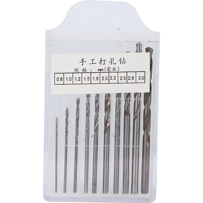 Handboor Set Hoge Koolstofstaal Pin Vise Boorbitset voor Hars Epoxy Knutselen Sieraden