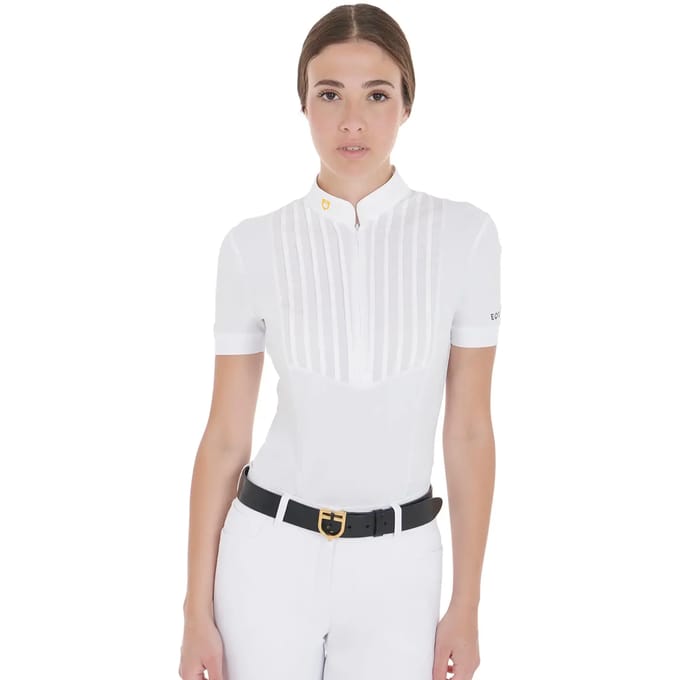 Dames rijpoloshirt van katoen Equestro