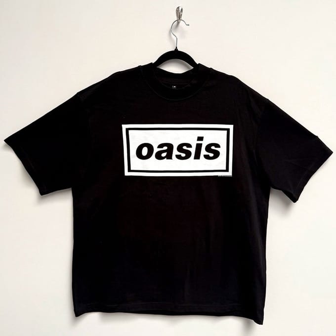 Oasis - Decca Logo Heren T-shirt - S - Zwart