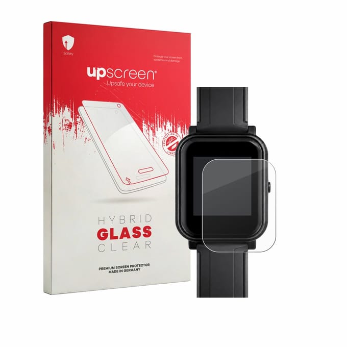 upscreen - Screenprotector voor Bangle.js 2 - Folie Beschermfolie Beschermglas transparant