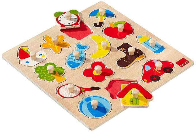 Goula Vormenpuzzel Silhouette Junior Hout 15 Stukjes