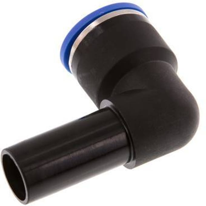 16mm x 16mm 90 graden L-verbinding PA 66 Insteekfitting Plug NBR