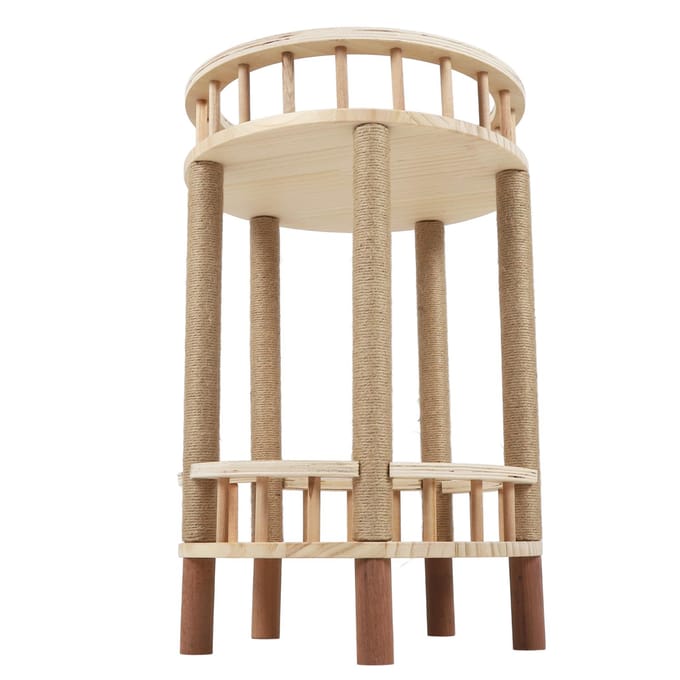 Kattenboom Waterdicht Veelzijdig Stevige Structuur Verwijderbare Kattentoren Katten Speelhuis voor Binnen beige