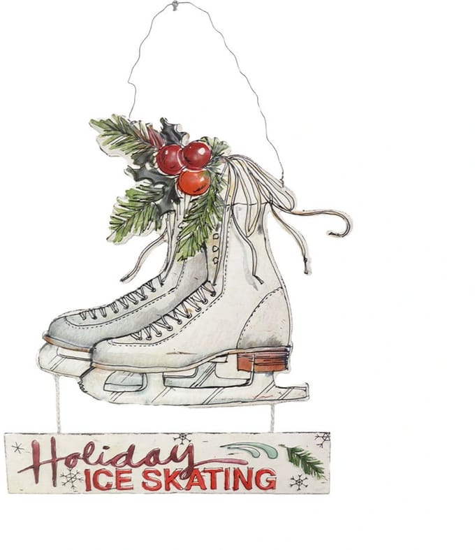Buitengewoon de boet - Wanddeco Schaatsen 30x43 cm