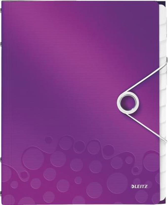 Leitz WOW Sorteermap Kunststof - A4 - 12-tabs - Paars