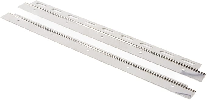 Rubbermagazijn - Klemset - voor strokengordijn - RVS - ijzer - 400mm breed - 5 stuks
