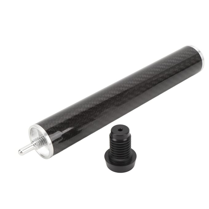Poolkeu Verlengstuk Kit Koolstofvezel Aluminiumlegering Biljart Professionele Extender 8 inch gray