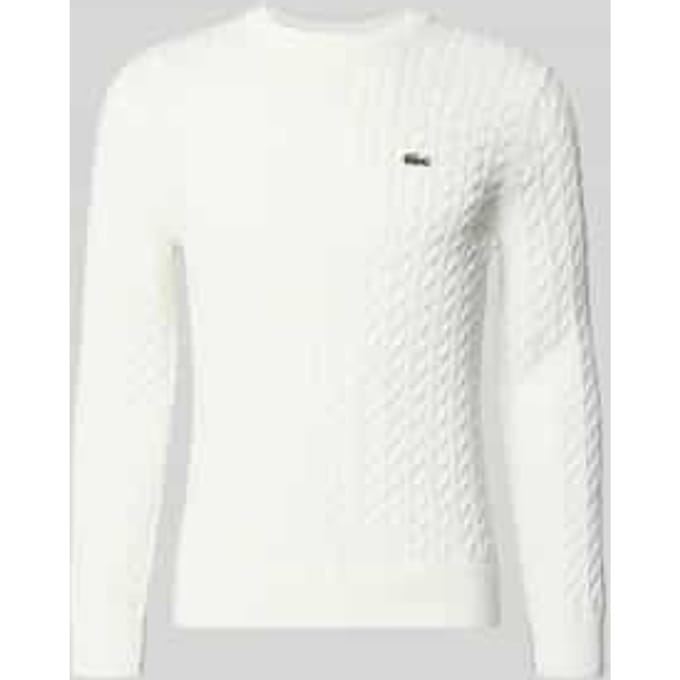 Lacoste herentrui katoen - O-hals - bloemwit