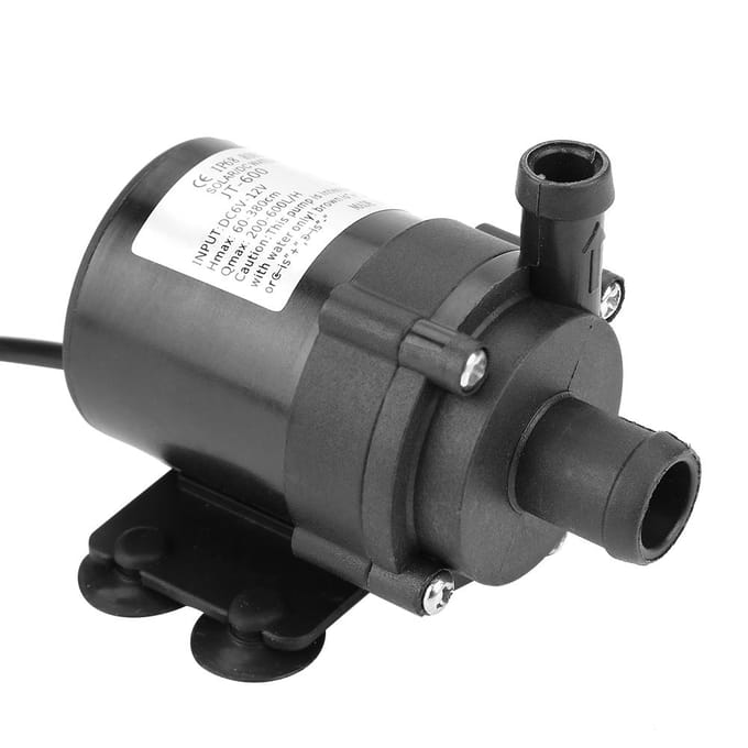 Mini DC Borstelloze Waterpomp voor Kleine Visvijver 12V 40 graden Celsius ~100 graden Celsius