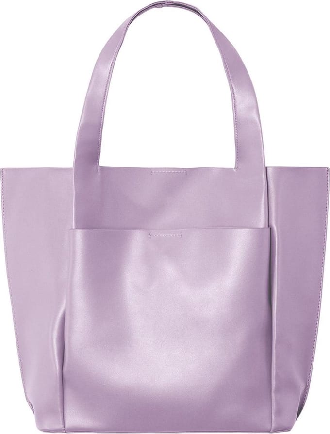 Paarse handtas - 40x33x12 Centimeter - Shopper - Handige magneetsluiting - Lekker veel ruimte - Damesdingetjes