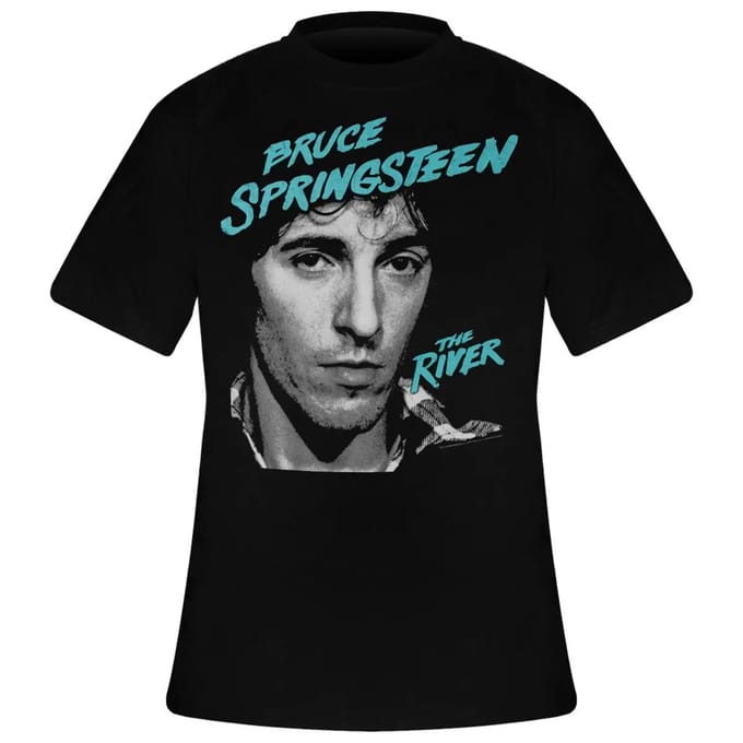 Bruce Springsteen - River 2016 Heren T-shirt - S - Zwart