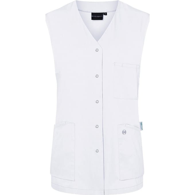Karlowsky Dames/Dames Essential mouwloze werktuniek (Wit)