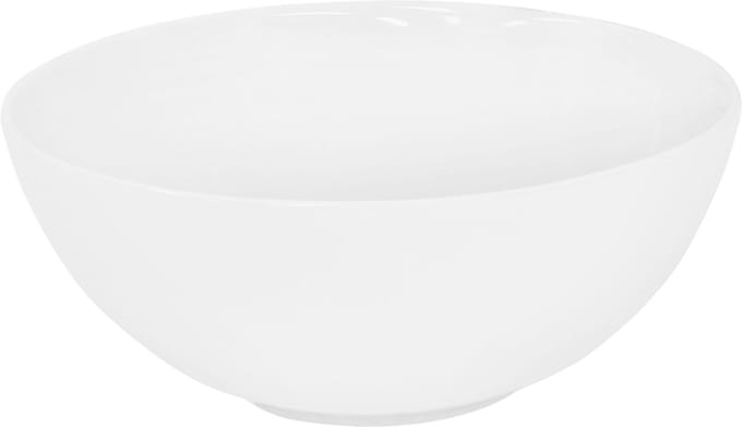 Ronde wastafel zonder overloop Ø 32x13,5 cm Wit keramiek LuxeBath