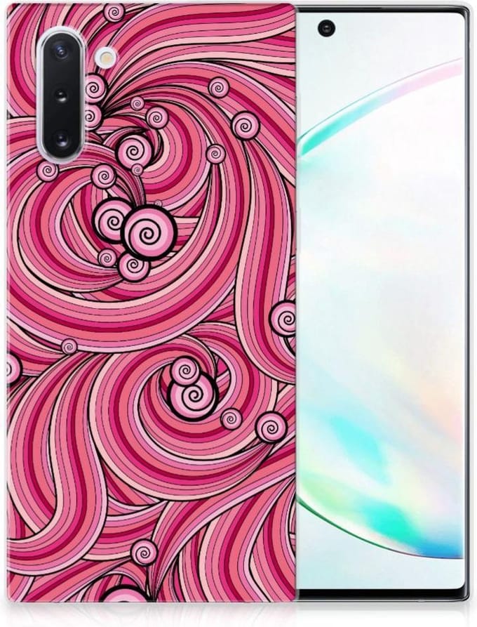 Samsung Galaxy Note 10 Hoesje maken Swirl Pink