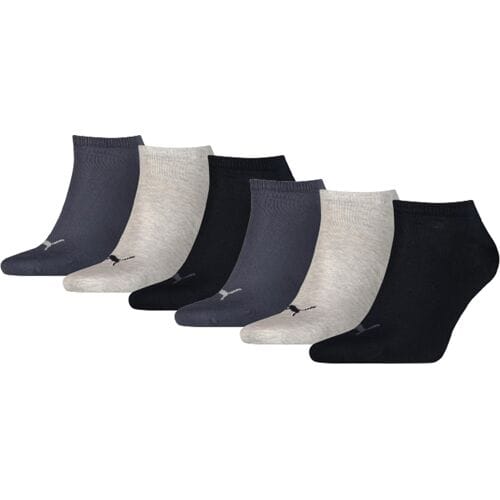 Puma Sneakersokken Plain 6-pack Navy / Grey / Nightshadow Blue-47/49