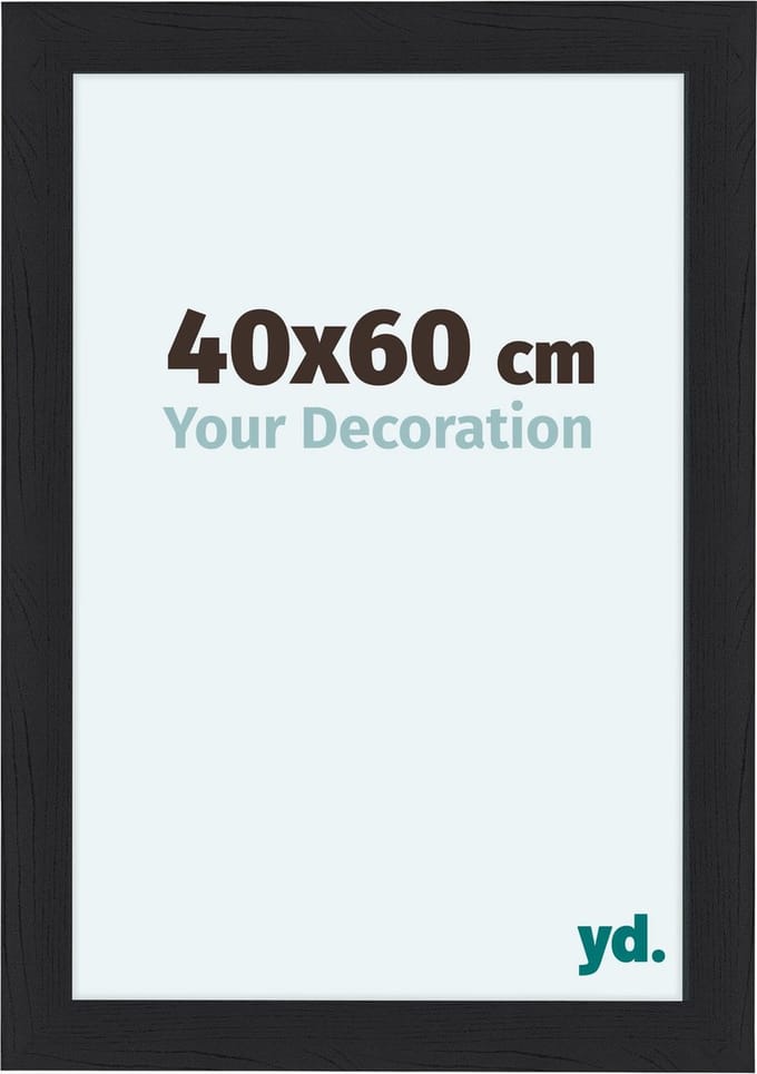 Your Decoration - Fotolijst 40x60 cm - MDF - Zwart Houtnerf - Como