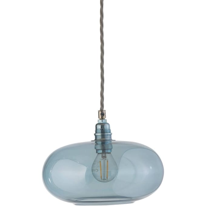 EBB & FLOW hanglamp Horizon, blauw, glas, Ø 21 cm