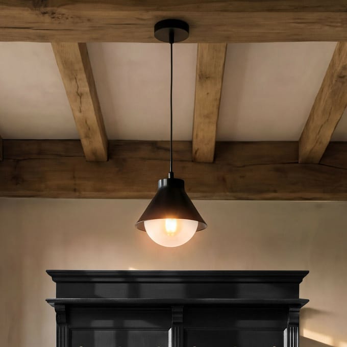 LOBERON Hanglamp Térélune zwart