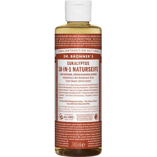 Dr. Bronner's Zeep 18-in-1 natuurlijke zeep Vloeibare Dames 240 ml