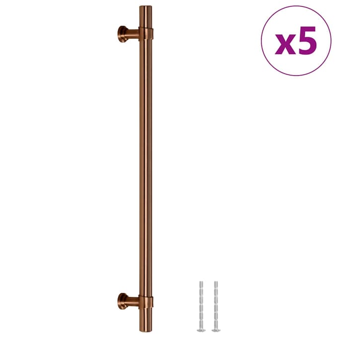 vidaXL - Handvatten - 5 - st - 480 - mm - roestvrij - staal - bronskleurig