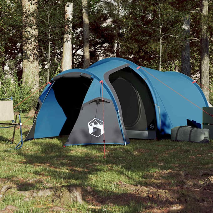vidaXL - Tunneltent - 3-persoons - waterdicht - blauw