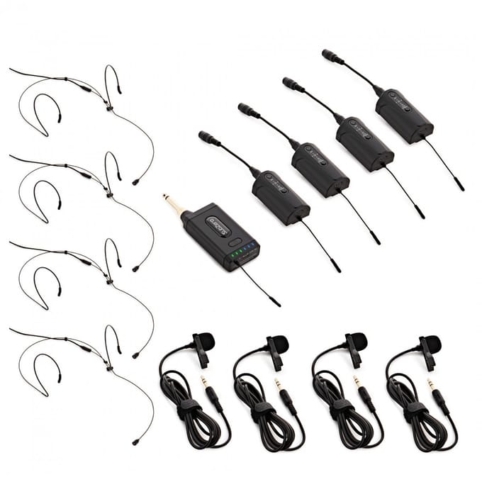 SubZero VOXLINK-Compact, Quad Lav/Headset Draadloos Microfoonsysteem