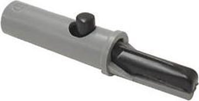 GEISOLEERDE KROKODILLENKLEM 4mm 6A / ZWART (AK 10) (HM34016A)