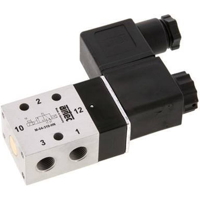 3/2 G1/8'' NO Magneetventiel 24V DC 2-10bar/28-140psi Airtec
