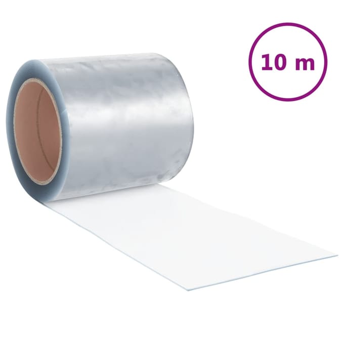 vidaXL - Deurgordijn - 200x1,6 - mm - 10 - m - PVC - transparant