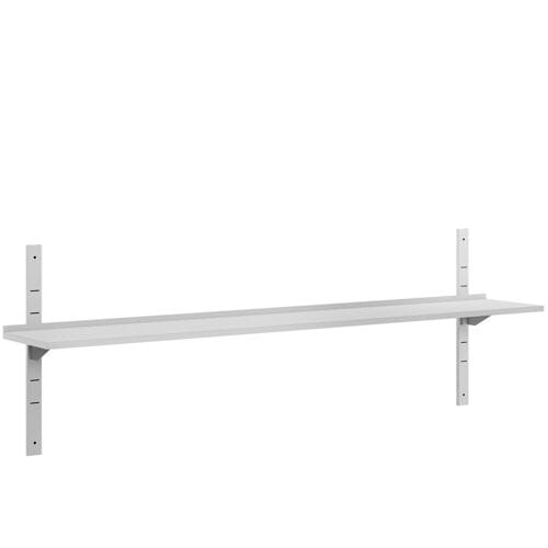 GGM Gastro Wandborde ECO - 2000x400mm - mit 1 Etage Zilver