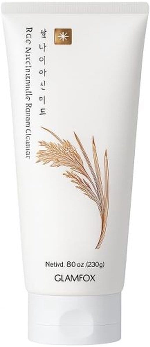 glamfox rice niacinamide foam cleanser