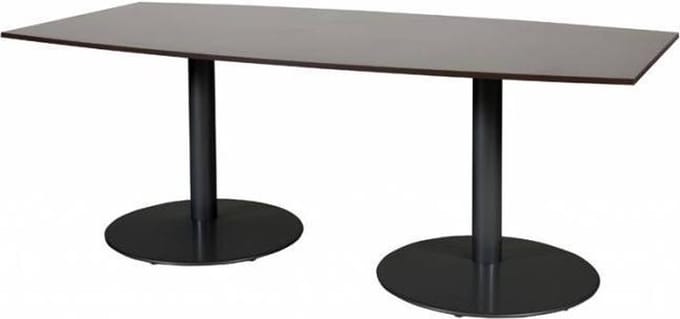 Vergadertafel - Linesto 200x100 tonv. logan - zwart frame