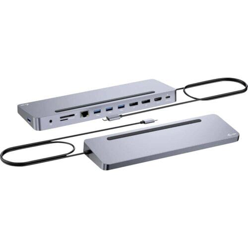 I-Tec USB-C Metal Ergonomic 3x 4K Display Docking Station + Power Delivery 100 W