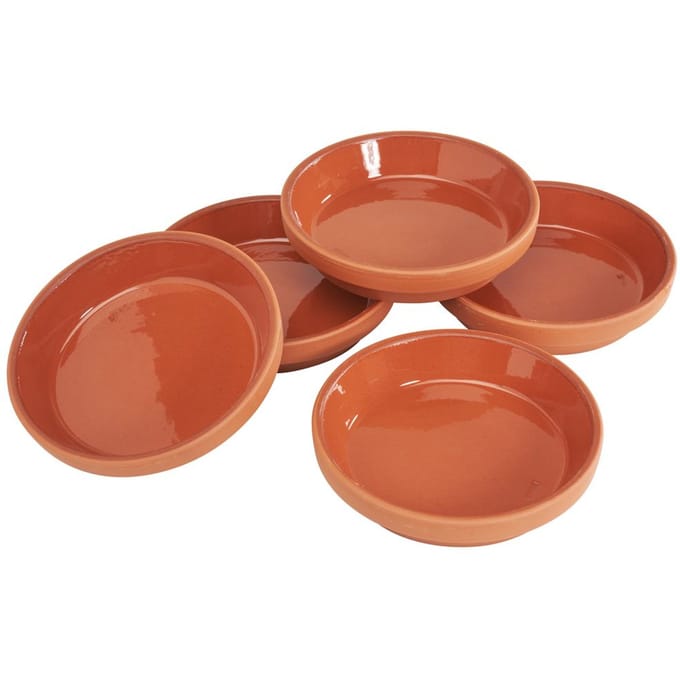 Terracotta-onderplaat - Binnen-Ø 8,5 cm, 5 stucks
