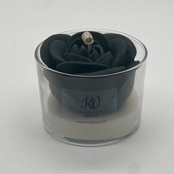 Kaars in glazen pot - 690