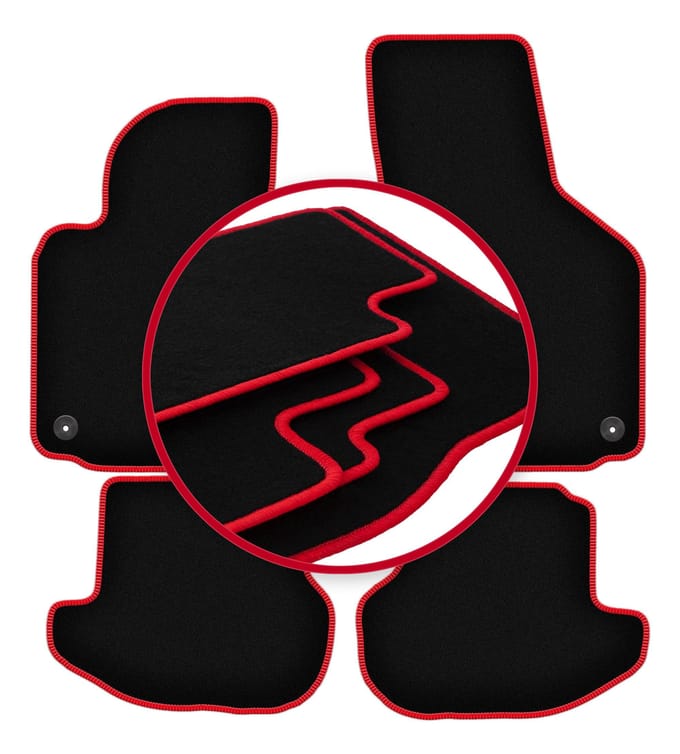 CARLUX-RED automatten voor: Volkswagen Eos cabrio (2005-2015)