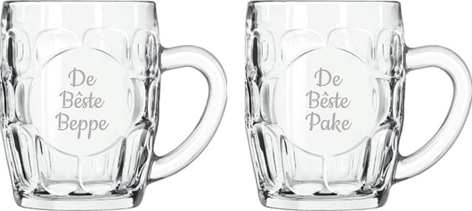 Gegraveerde Bierpul 55cl De Bêste Pake-De Bêste Beppe
