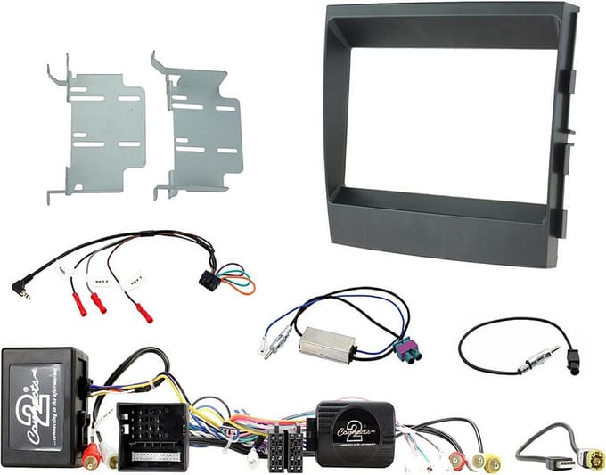 2-DIN Kit Porsche Panamera 2009-2016 S.W.I./Amp MOST zwart