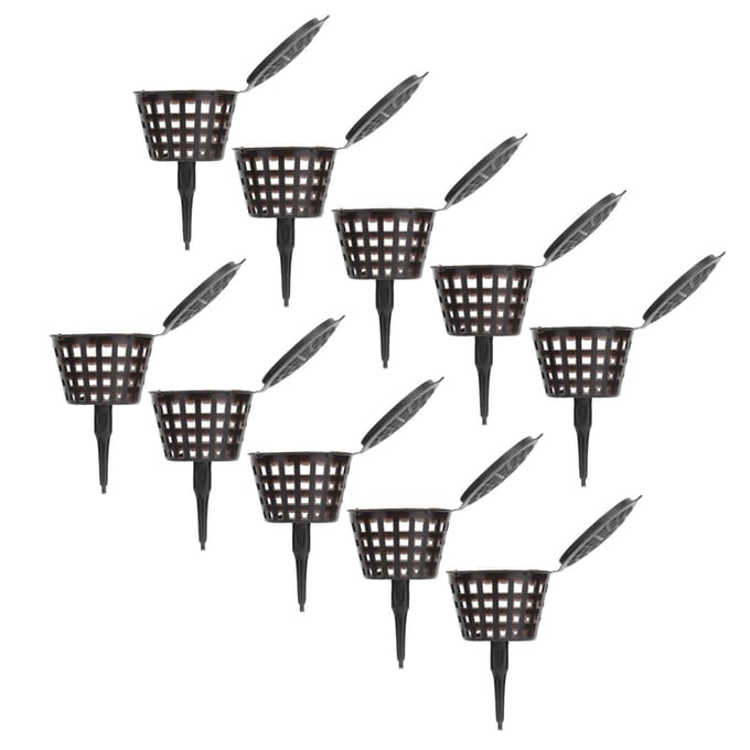 50 stuks Meststofmand Plastic Stevig Duurzaam Planten Bemesting Doos voor Potplanten Thuis black