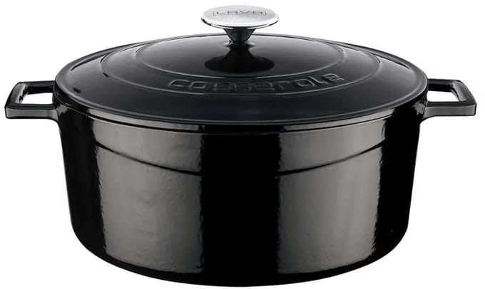 Lava Braadpan - 28 cm - 6.71 liter - Gietijzer - Zwart