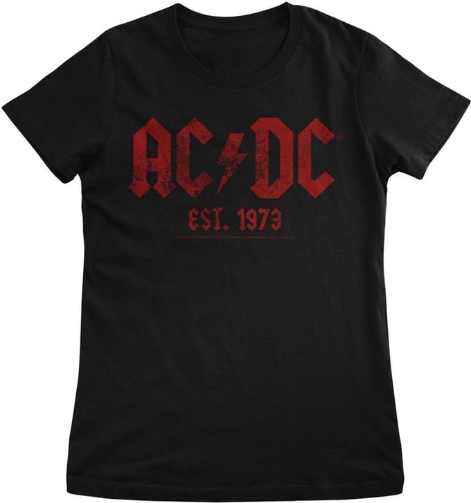 AC/DC Dames vintage T-shirt uit 1979, Girly PS-5-ACDC003-H55-1
