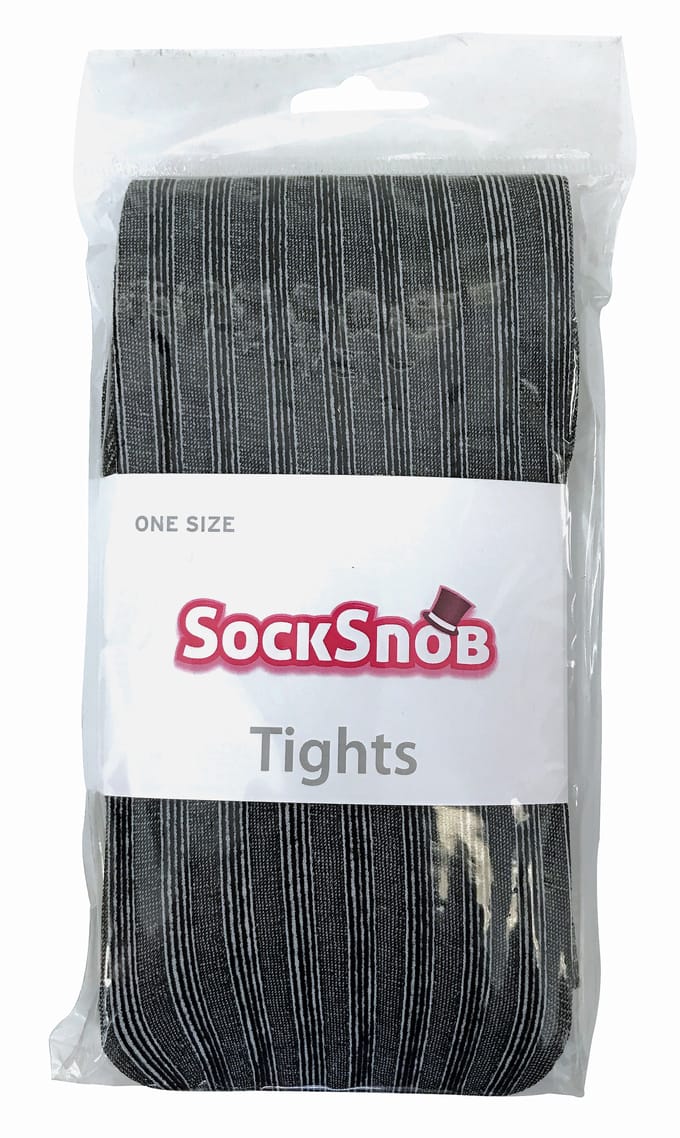 Sock Snob Dames80 denier ondoorzichtig patroon panty's - Geribbeld B / w