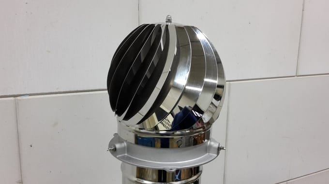 Colt Rotorvent Mini Roterende schoorsteenkap -roterende trekkap - RVS
