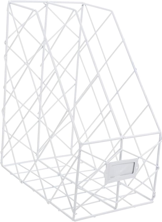 Bureau Organizer - Document Houder - Werkplek Ordenen - Gladde Vlakke Basis - 29.7x25x15CM - Wit