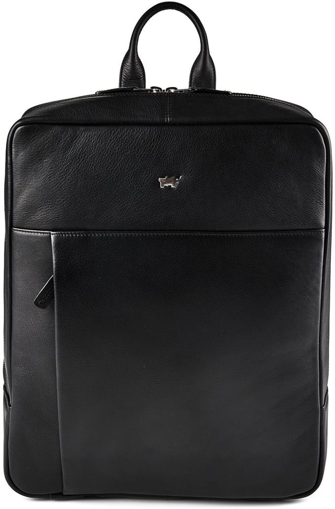 Braun Büffel Golf 3.0 Zakelijke rugzak Leder 37 cm Laptopvak - 38cm (15 duim) - schwarz