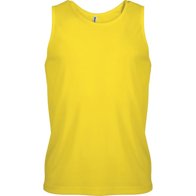 Herensporttop overhemd 'Proact' True Yellow - S